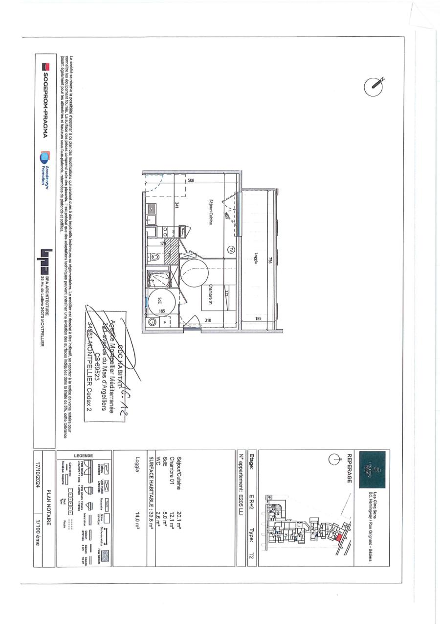 2 pièces - 2ème étage - 40m² - 559,92 € - Photo #1