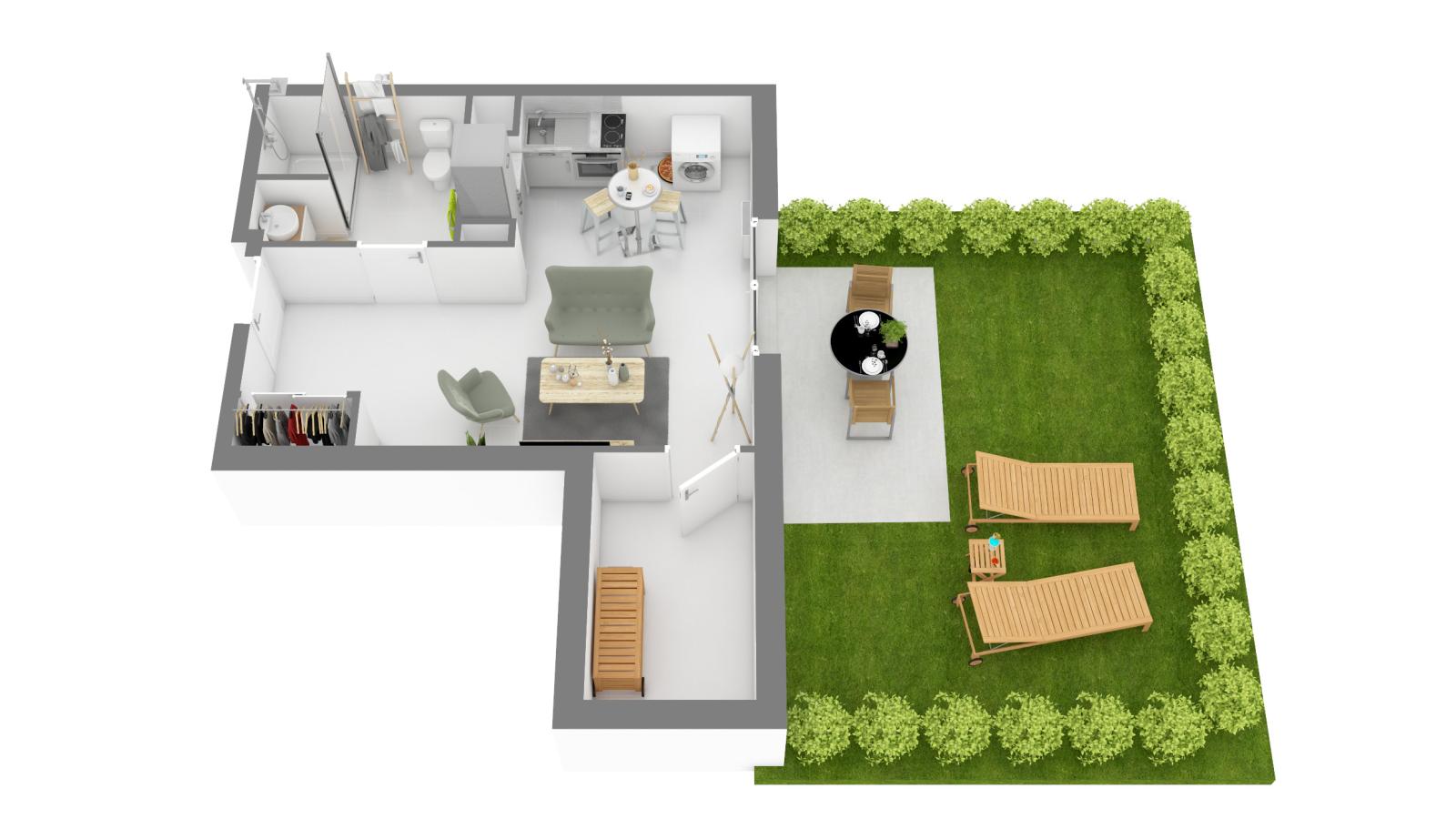 4 pièces - 1er étage - 77m² - 1 379,44 € - Photo #4