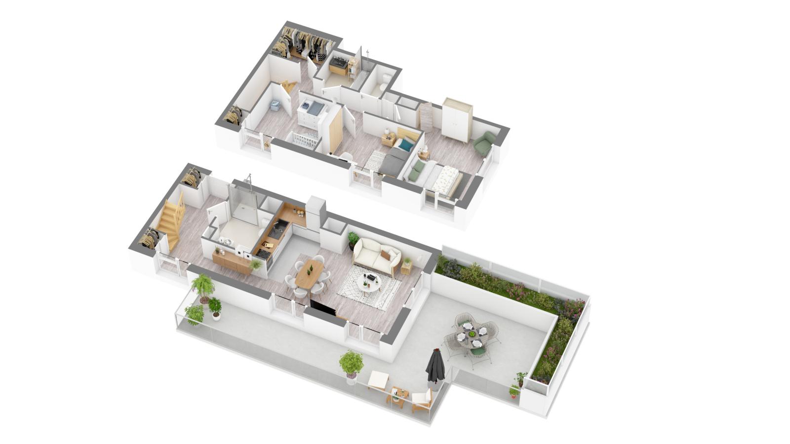 4 pièces - 7ème étage - 90m² - 1 898,86 € - Photo #0