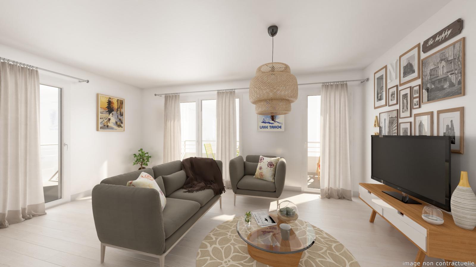 
																																							3 pièces - 
																																						1er étage - 63m² - 862,30 € - Photo #4