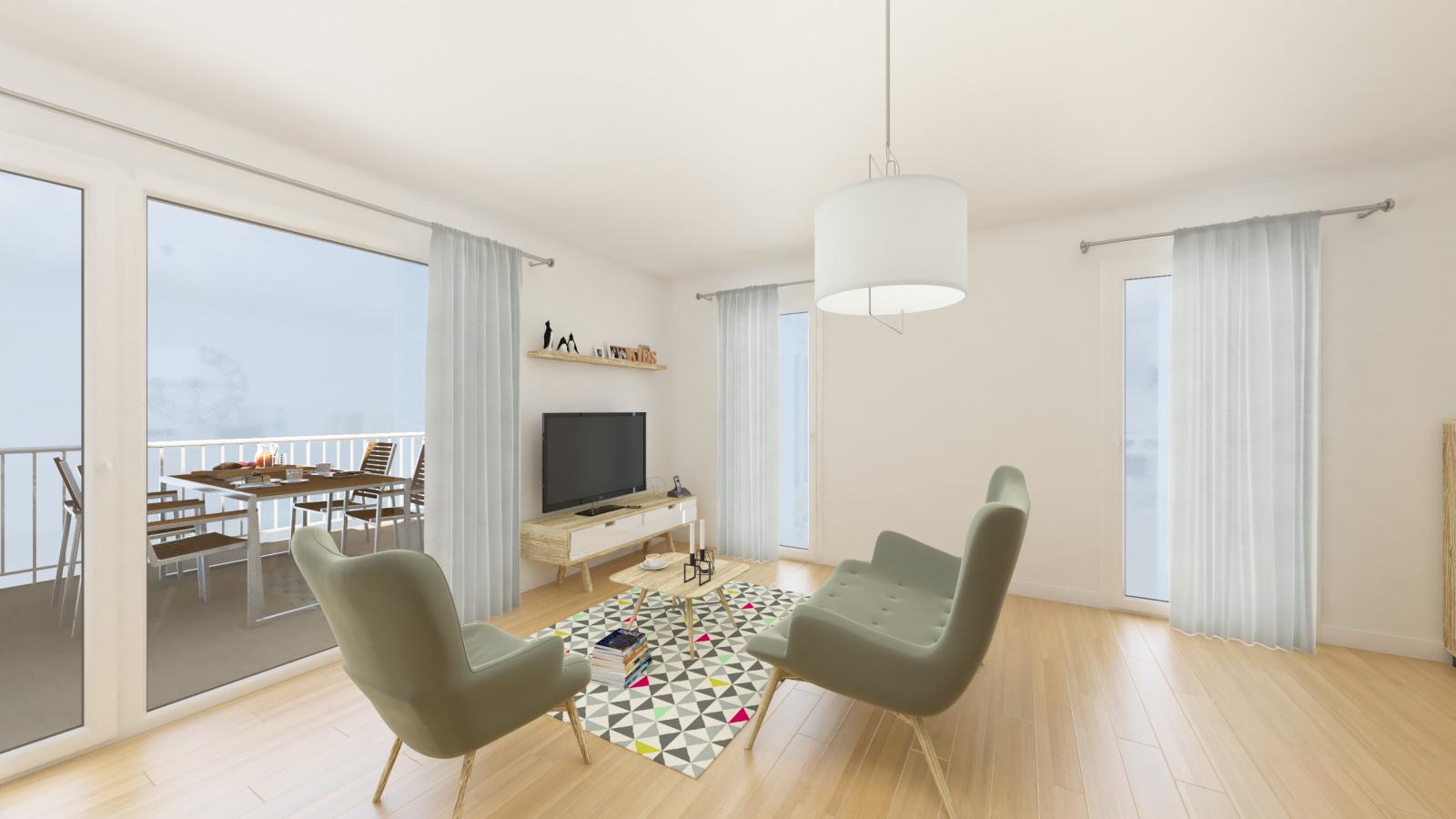 2 pièces - RDC - 50m² - 715,71 € - Photo #2