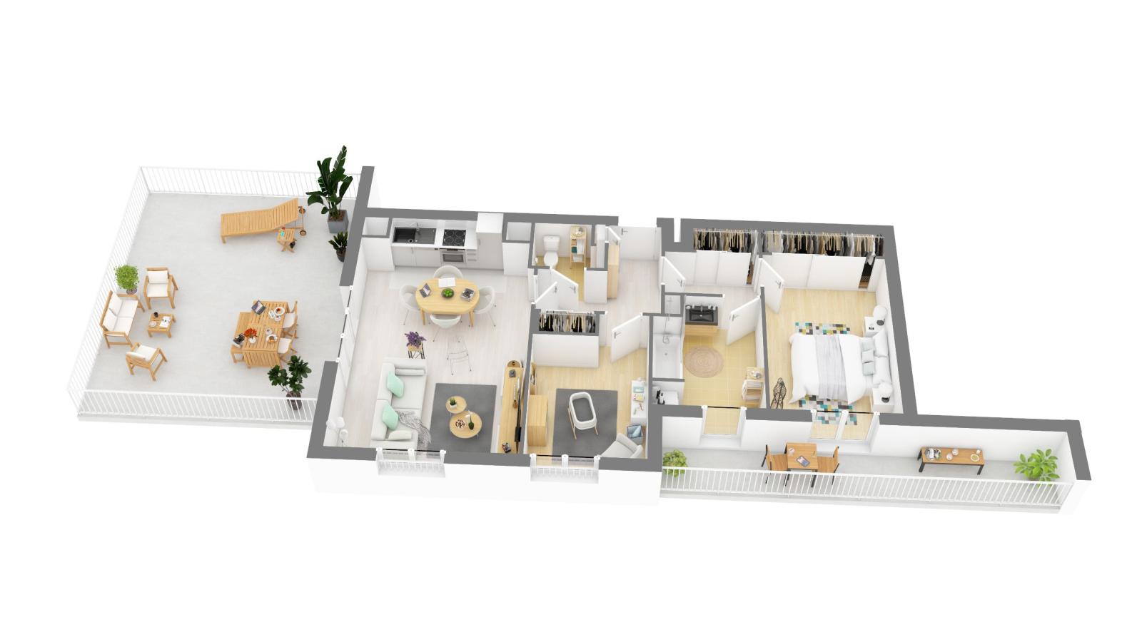 
																			3 pièces - 
																		4ème étage - 68m² - 1 486,73 € - Photo #1