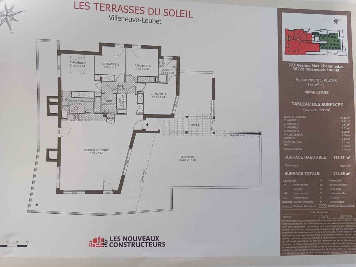 
																																							5 pièces - 
																																						4ème étage - 126m² - 1 925,34 € - Photo #1