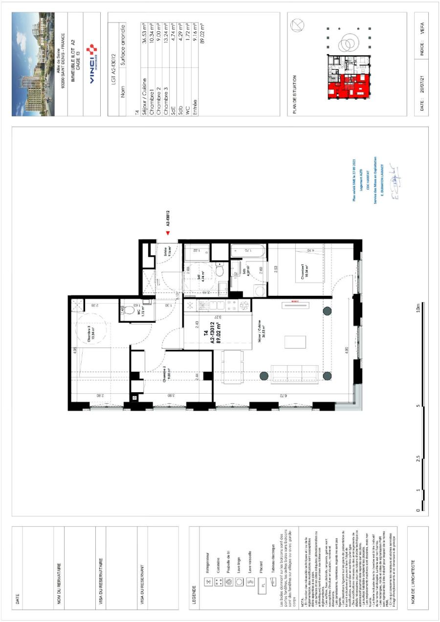 
																			4 pièces - 
																		1er étage - 89m² - 1 649,61 € - Photo #0