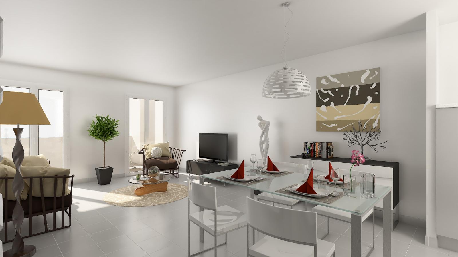 
																																							3 pièces - 
																																						2ème étage - 62m² - 760,75 € - Photo #2