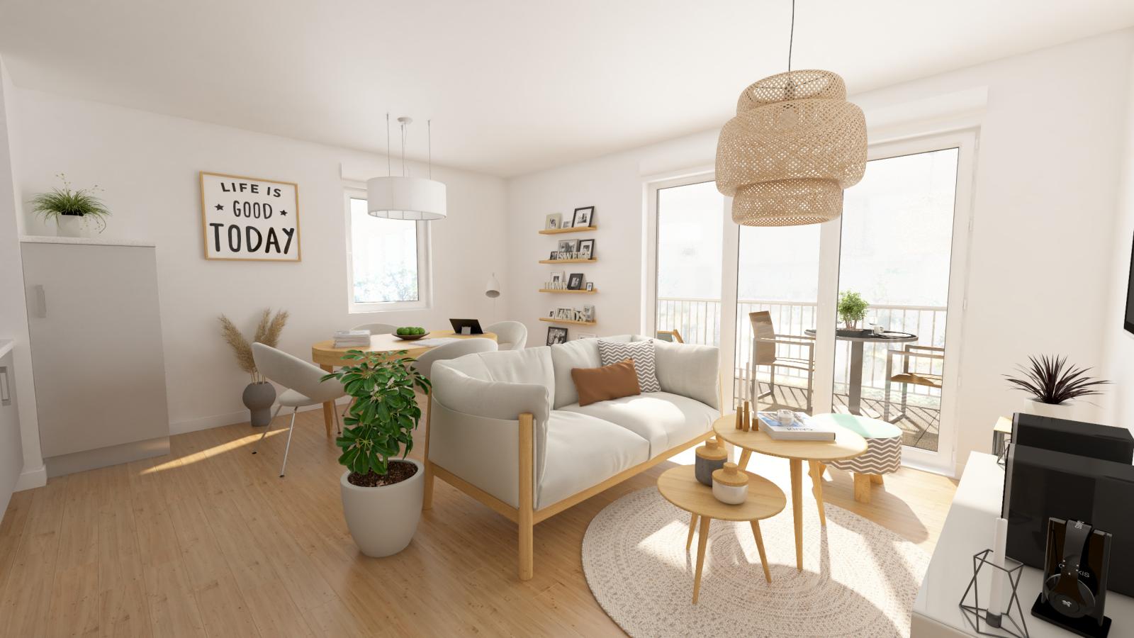 
																			3 pièces - 
																		1er étage - 62m² - 755,61 € - Photo #6