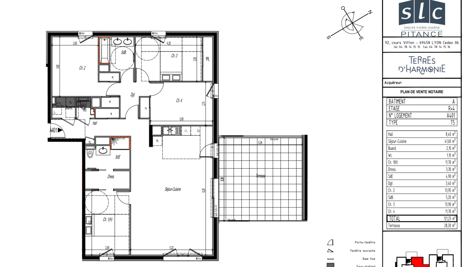 
																			5 pièces - 
																		4ème étage - 122m² - 2 041,42 € - Photo #6