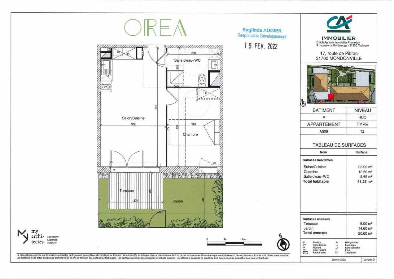 
																																							2 pièces - 
																																						RDC - 41m² - 495,89 € - Photo #4