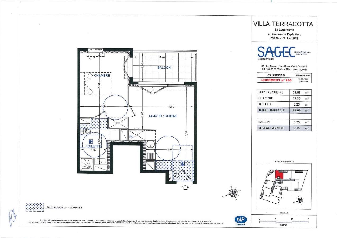 2 pièces - 2ème étage - 37m² - 688,82 € - Photo #4