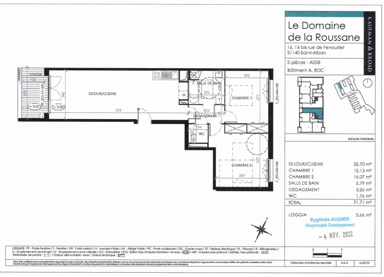 
																			3 pièces - 
																		RDC - 72m² - 730,08 € - Photo #0