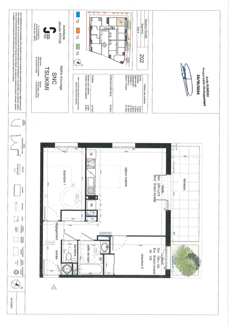 3 pièces - 2ème étage - 67m² - 1 019,67 € - Photo #1