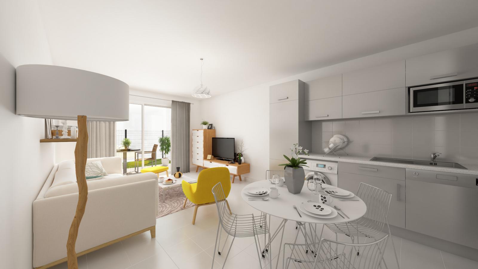 
																																							2 pièces - 
																																						RDC - 47m² - 936,45 € - Photo #4