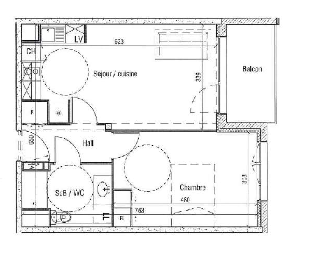 2 pièces - 2ème étage - 42m² - 626,89 € - Photo #6
