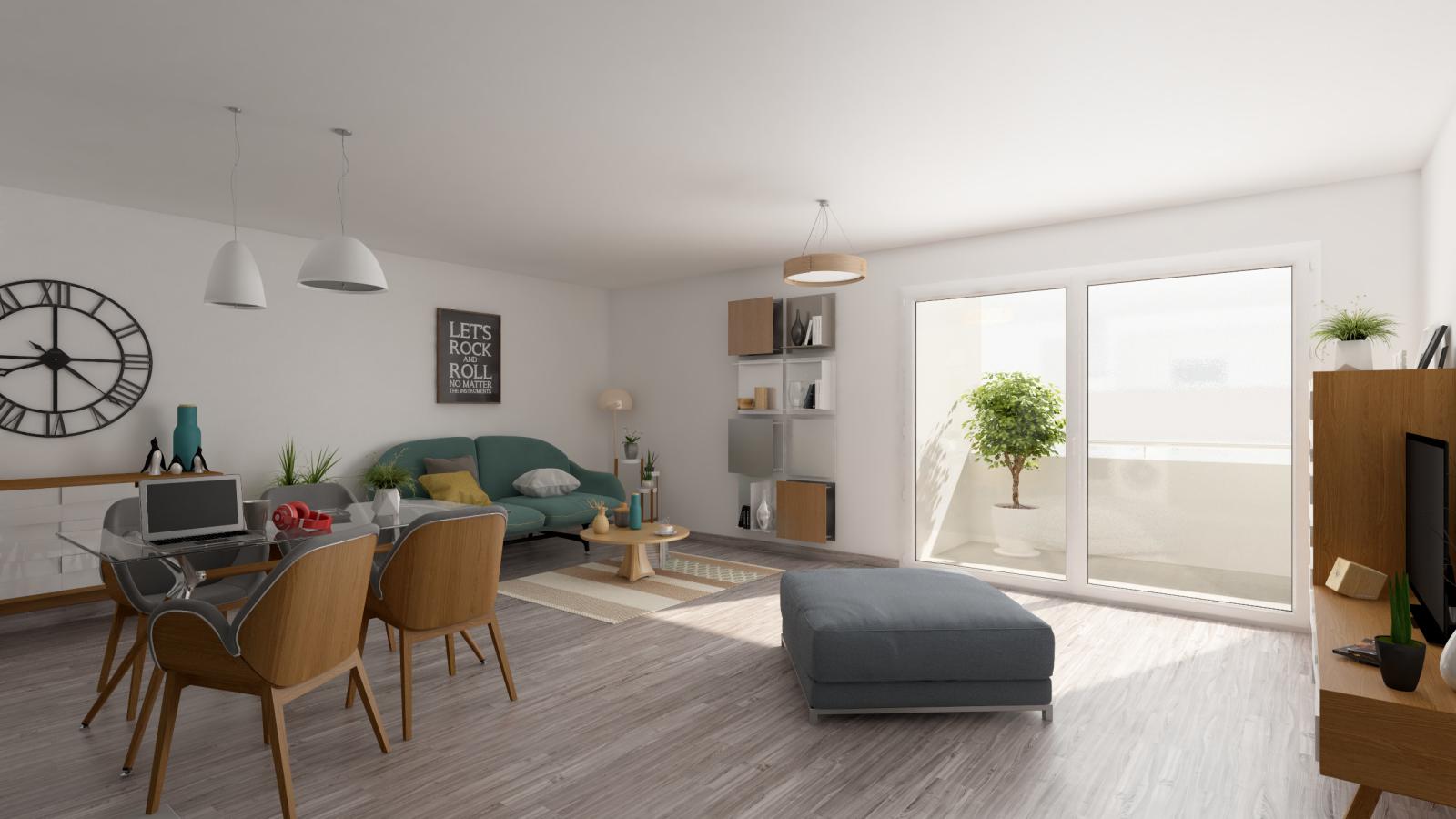 
																																							3 pièces - 
																																						1er étage - 75m² - 974,81 € - Photo #1