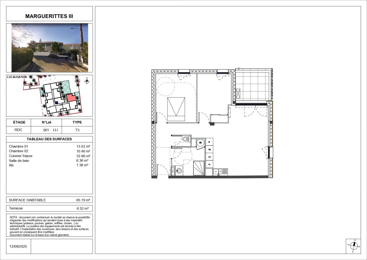 
																																							3 pièces - 
																																						RDC - 65m² - 715,46 € - Photo #5