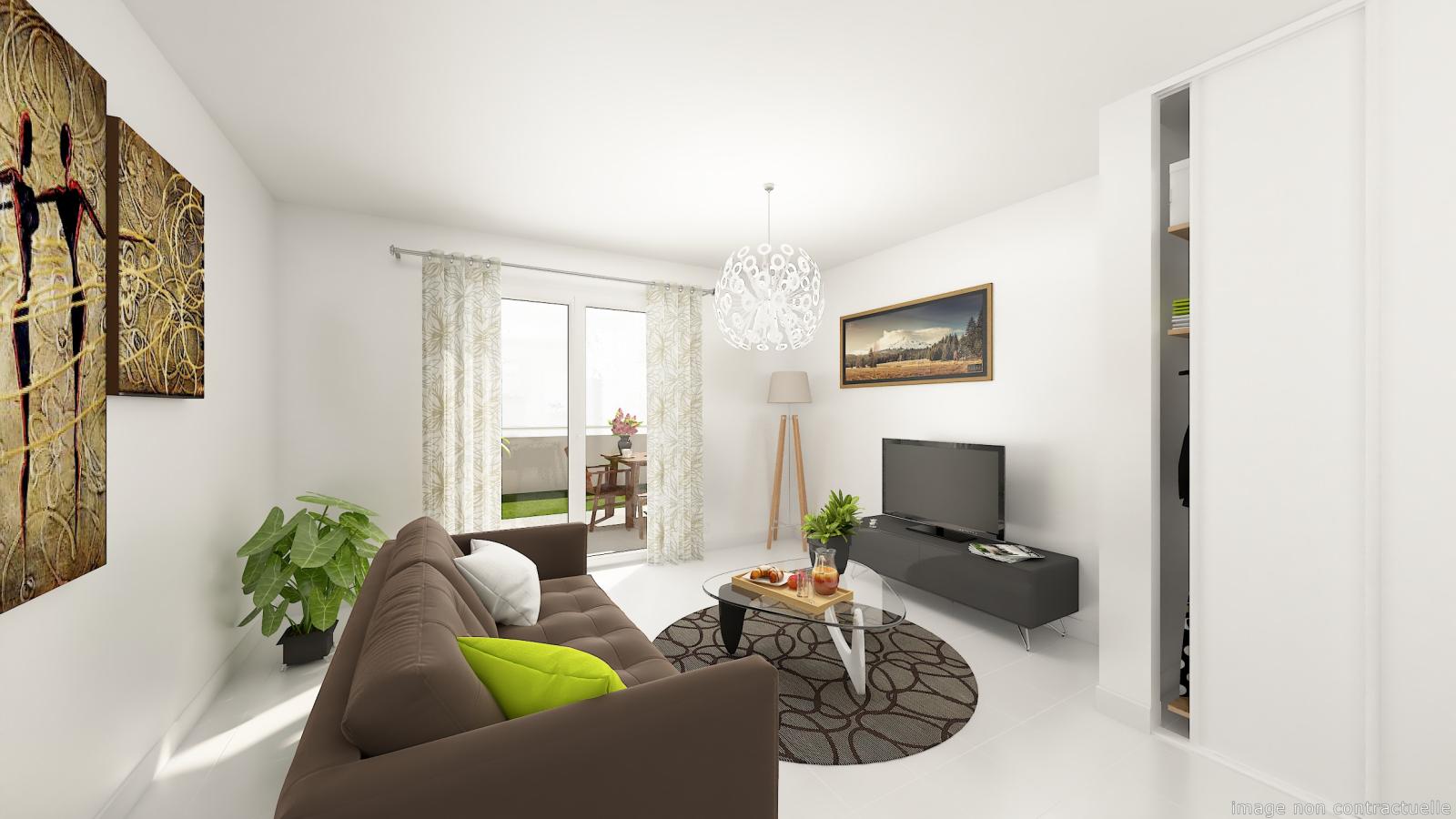 
																																							3 pièces - 
																																						2ème étage - 60m² - 881,16 € - Photo #1