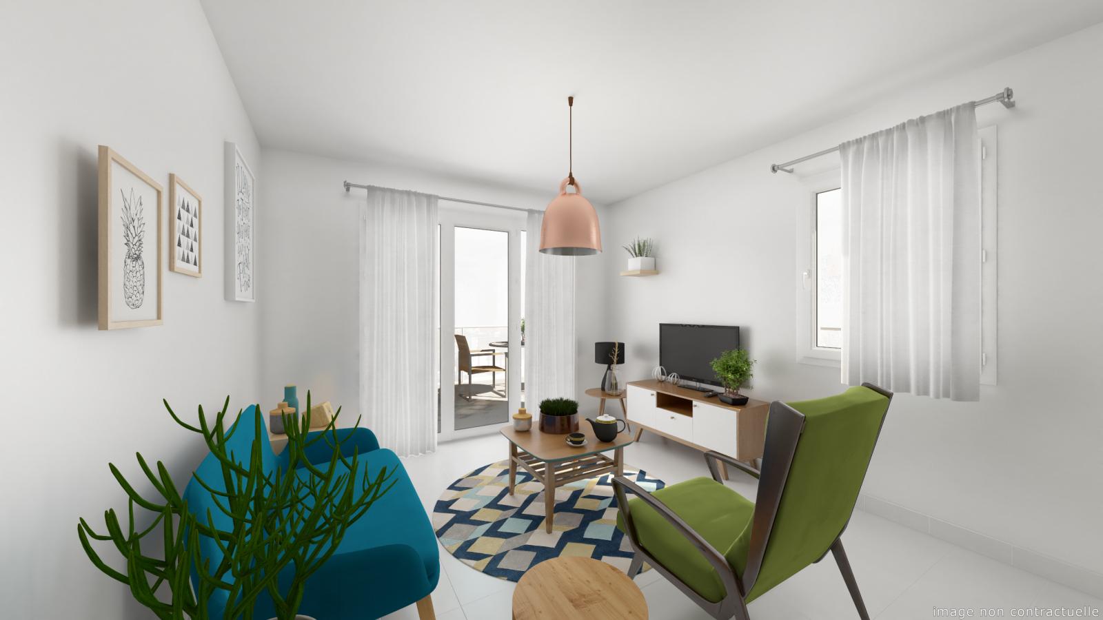 
																																							3 pièces - 
																																						1er étage - 62m² - 1 333,47 € - Photo #4