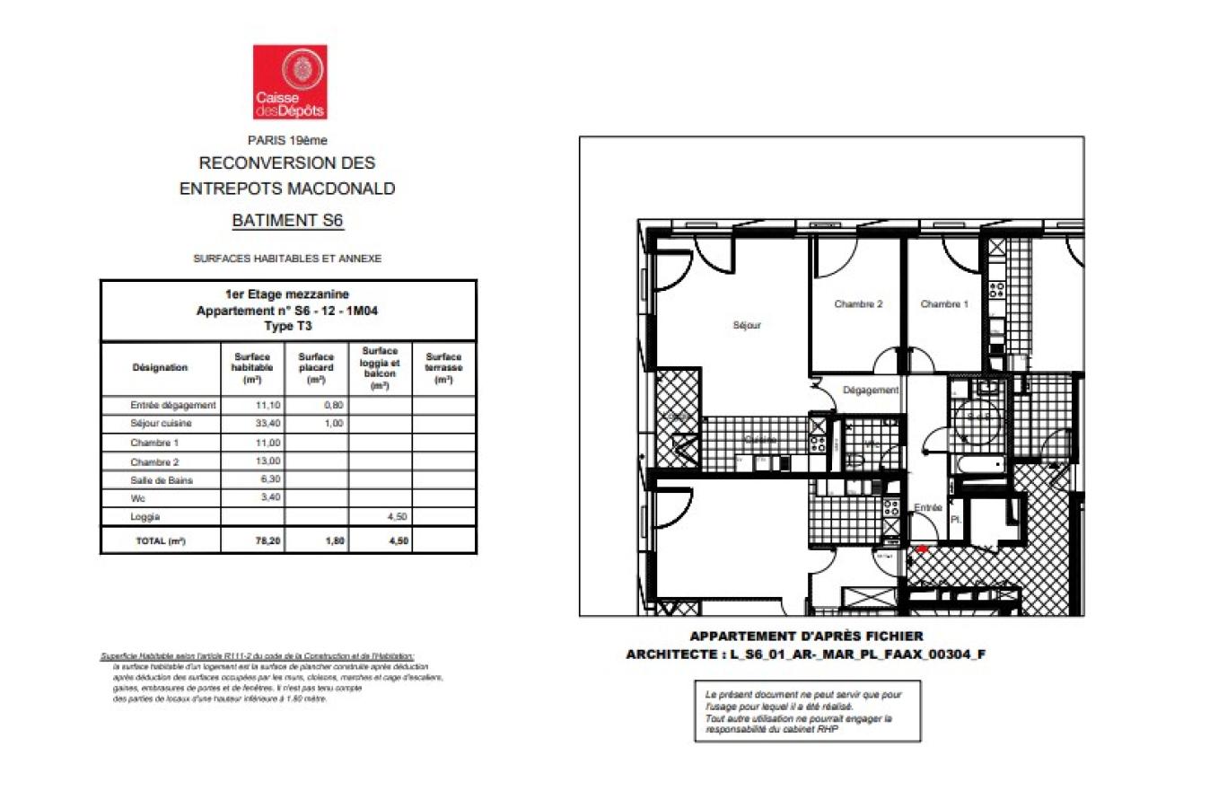 
																			3 pièces - 
																		1er étage - 80m² - 1 798,89 € - Photo #5