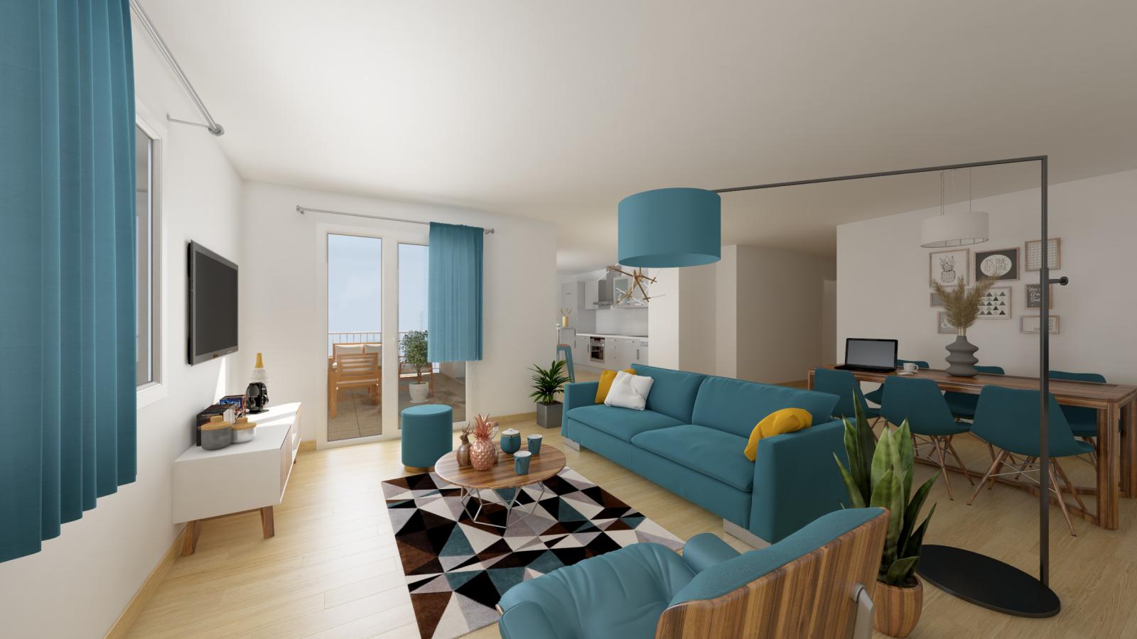 
																			4 pièces - 
																		1er étage - 83m² - 1 168,62 € - Photo #5