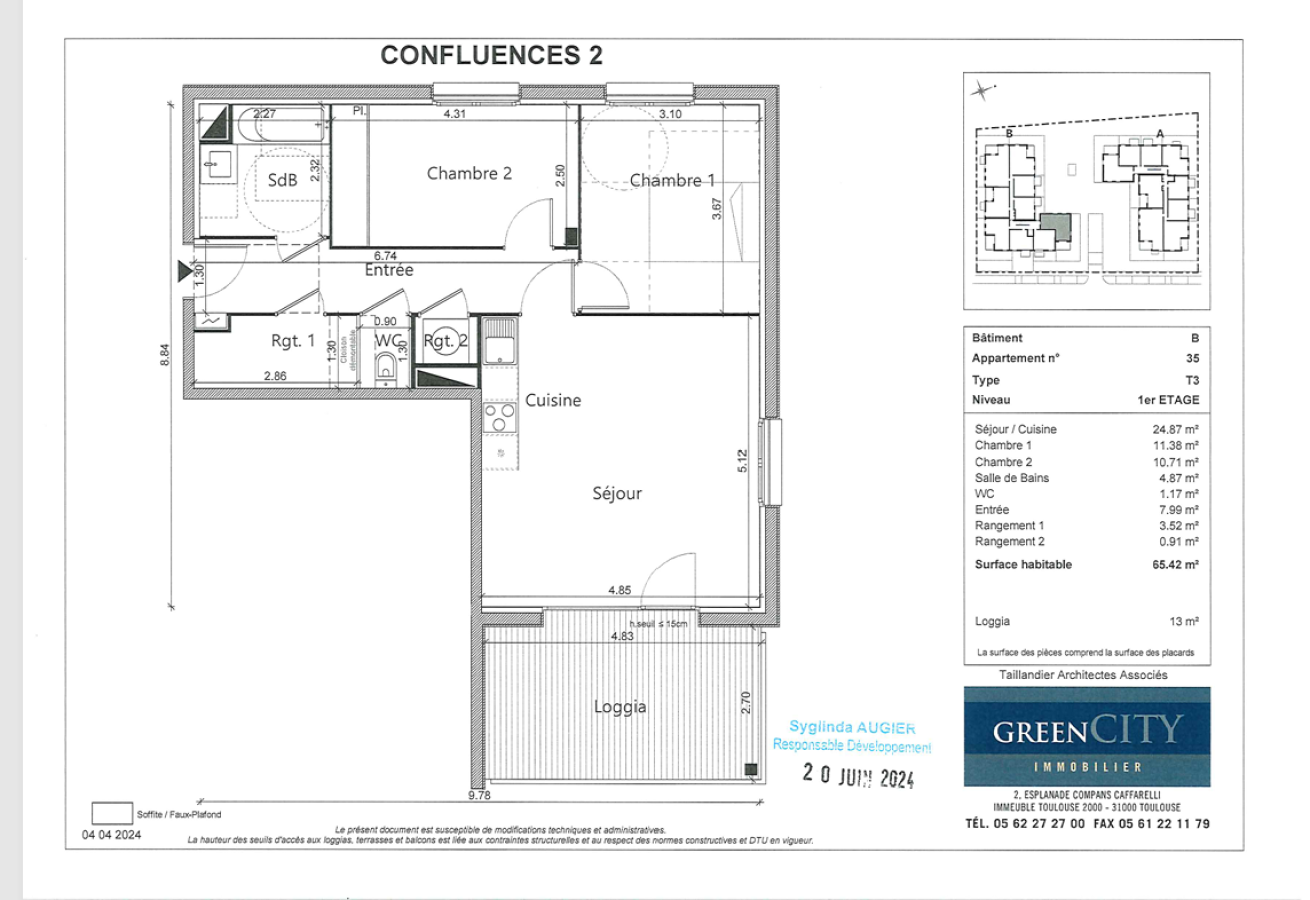 
																																							3 pièces - 
																																						1er étage - 66m² - 770,68 € - Photo #1
