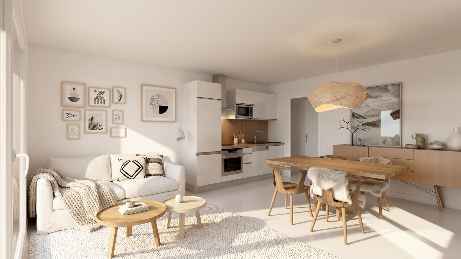 
																																							3 pièces - 
																																						1er étage - 66m² - 770,68 € - Photo #2
