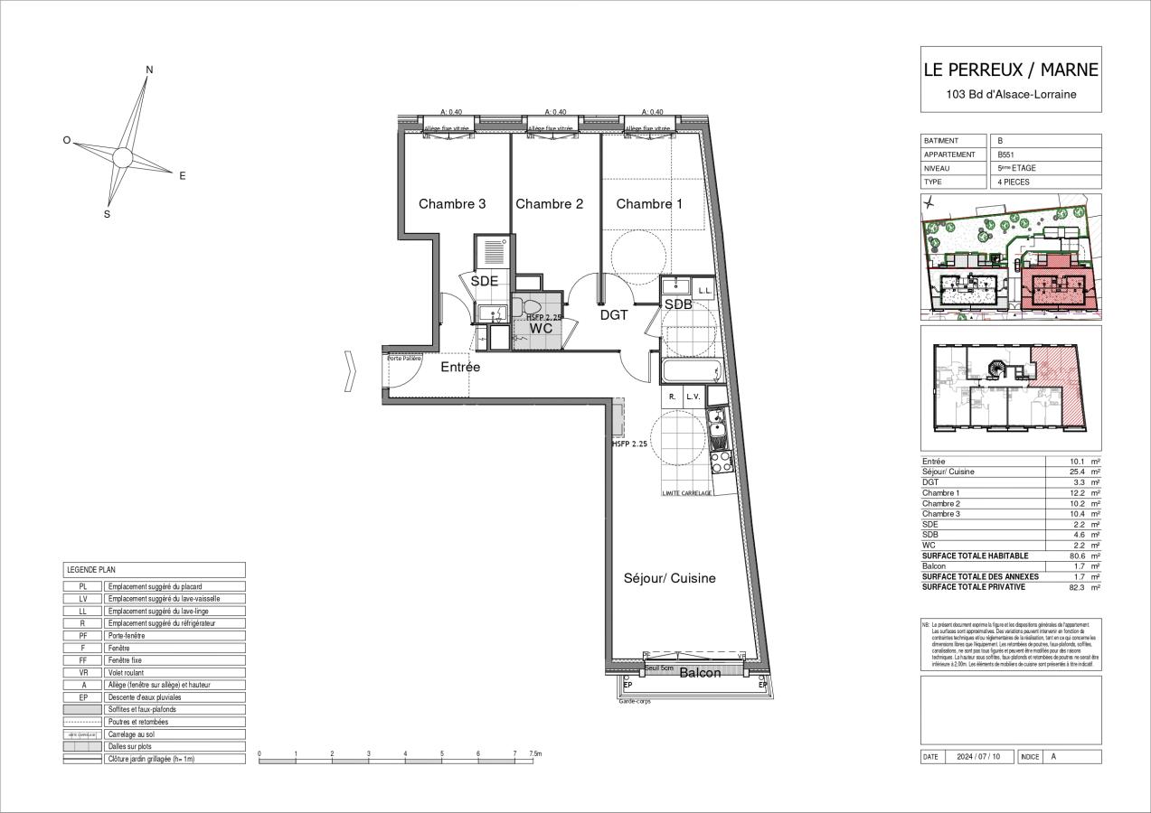 
																			4 pièces - 
																		5ème étage - 81m² - 1 780,74 € - Photo #1