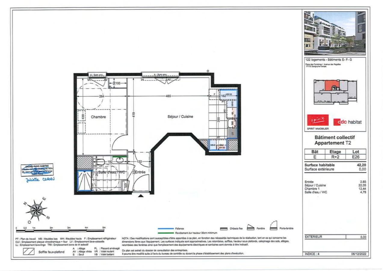 
																			2 pièces - 
																		2ème étage - 42m² - 877,39 € - Photo #0