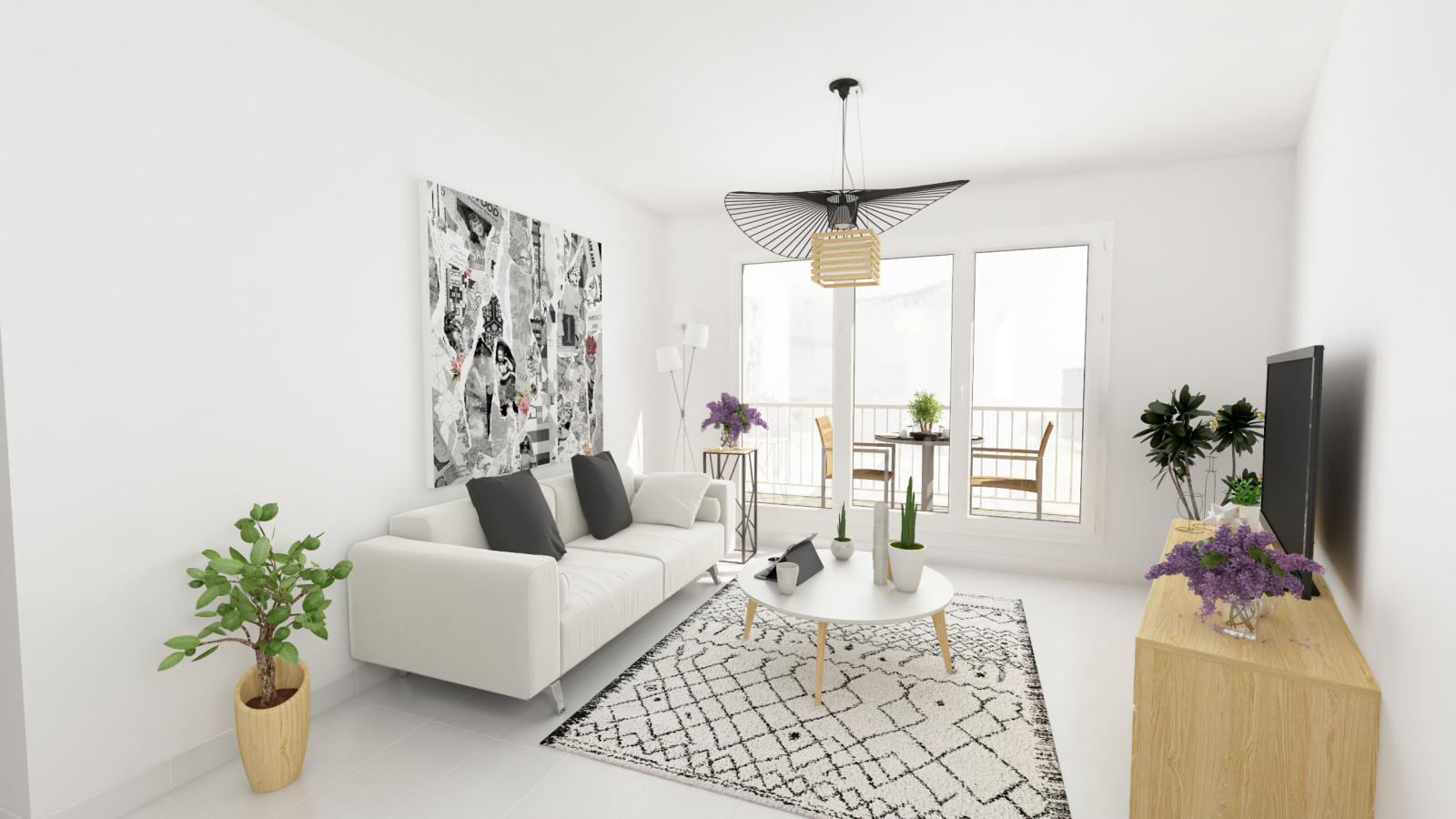 
																																							4 pièces - 
																																						1er étage - 81m² - 1 147,39 € - Photo #3