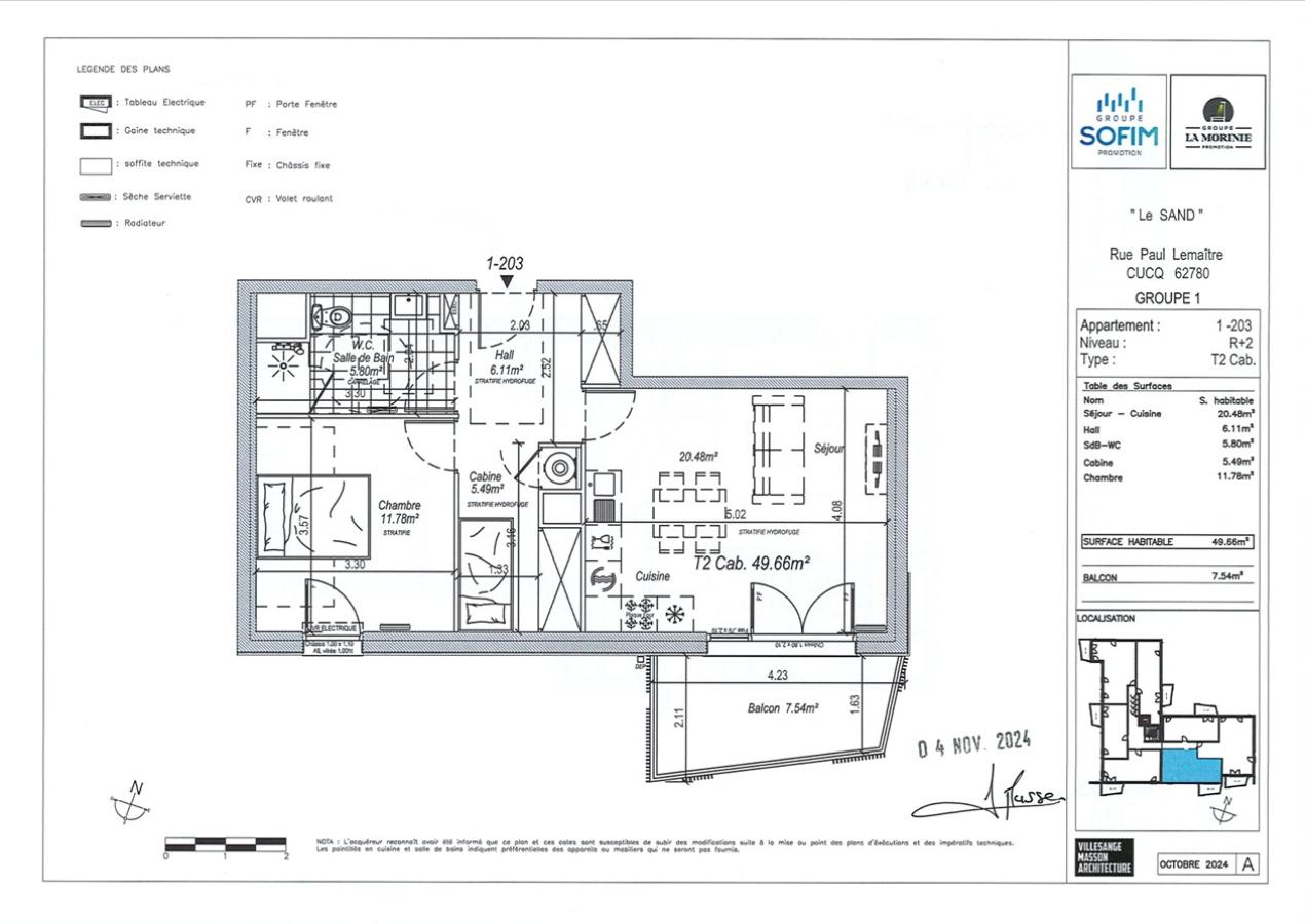 2 pièces - 2ème étage - 50m² - 698,36 € - Photo #0