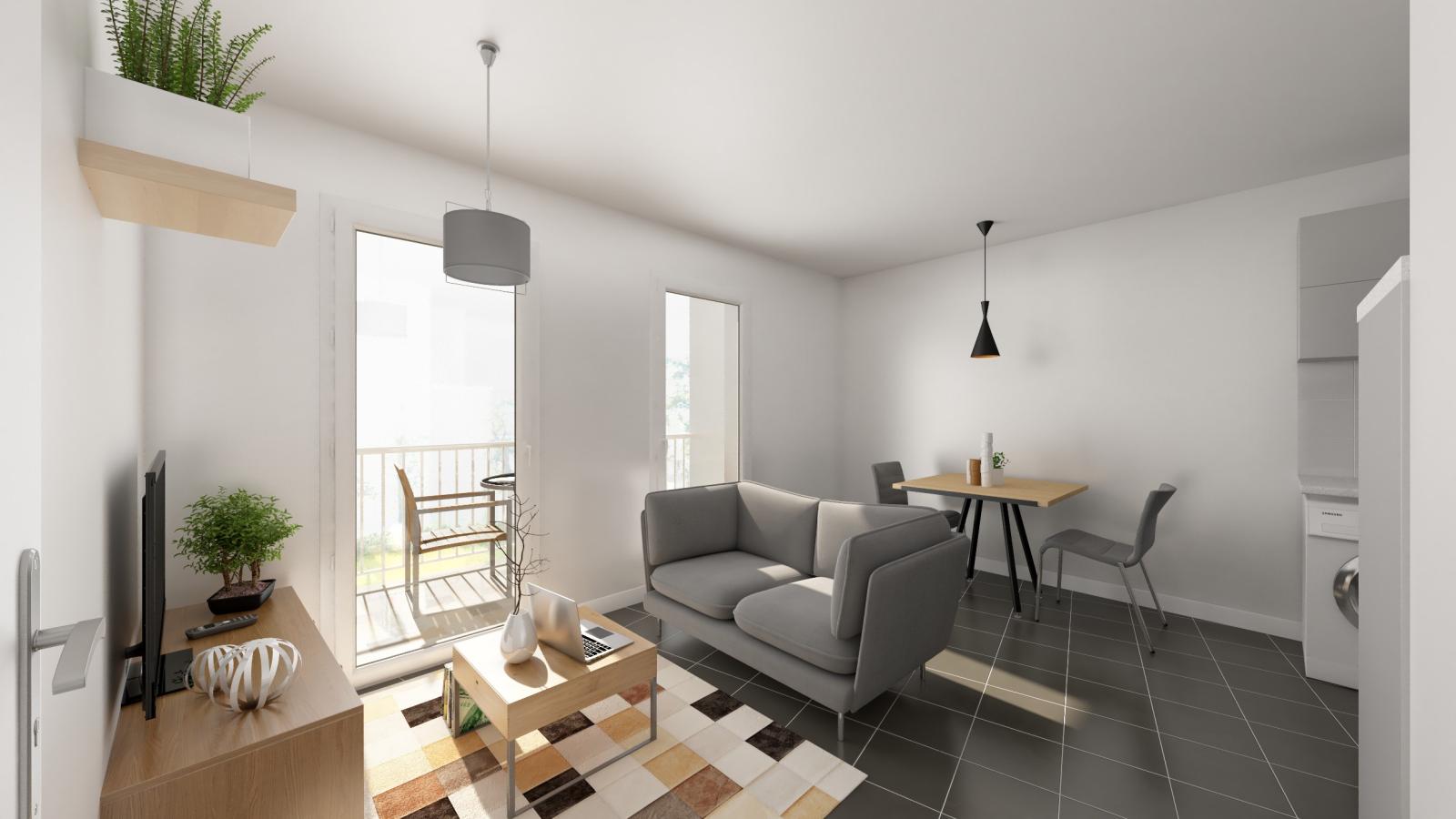 4 pièces - 1er étage - 82m² - 1 438,22 € - Photo #2
