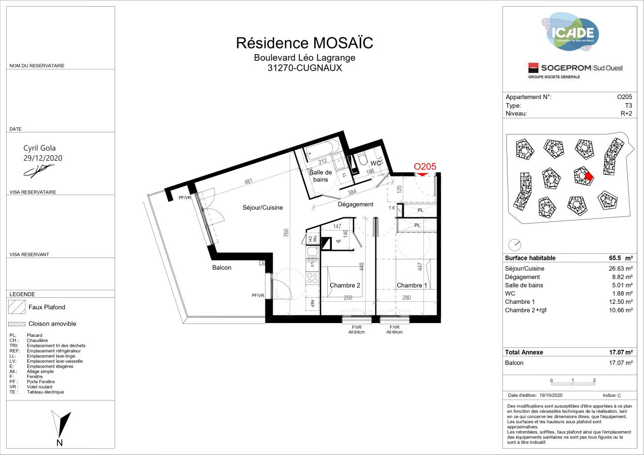 
																																							3 pièces - 
																																						2ème étage - 66m² - 806,13 € - Photo #7