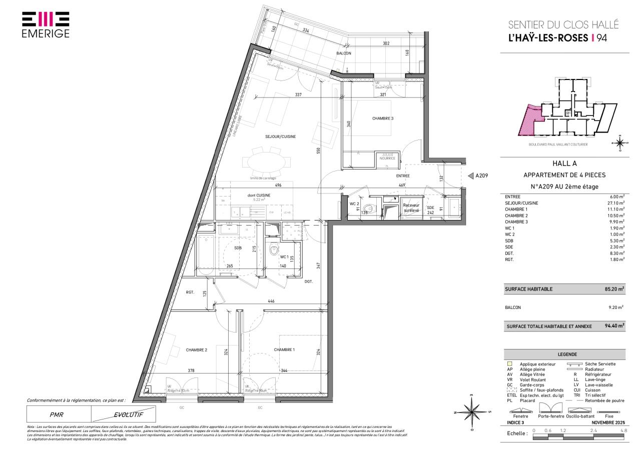 
																			4 pièces - 
																		2ème étage - 86m² - 1 630,54 € - Photo #0