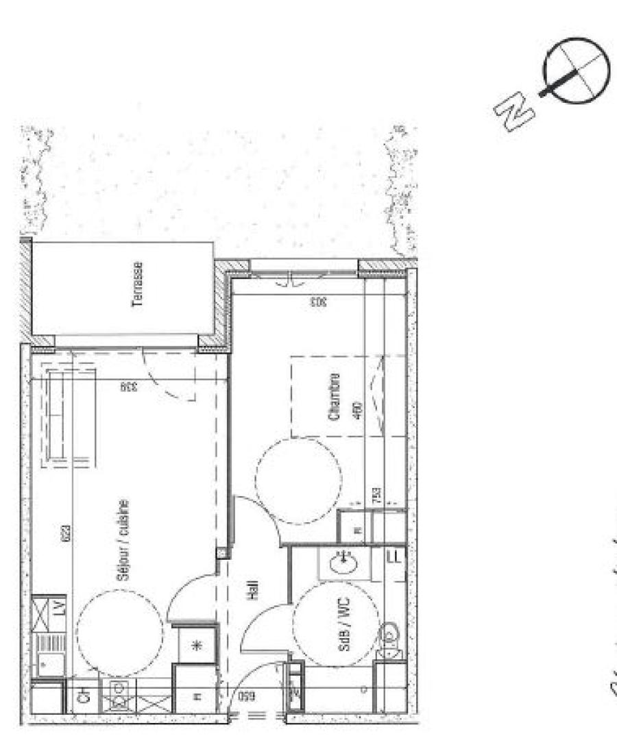 2 pièces - RDC - 42m² - 617,18 € - Photo #4