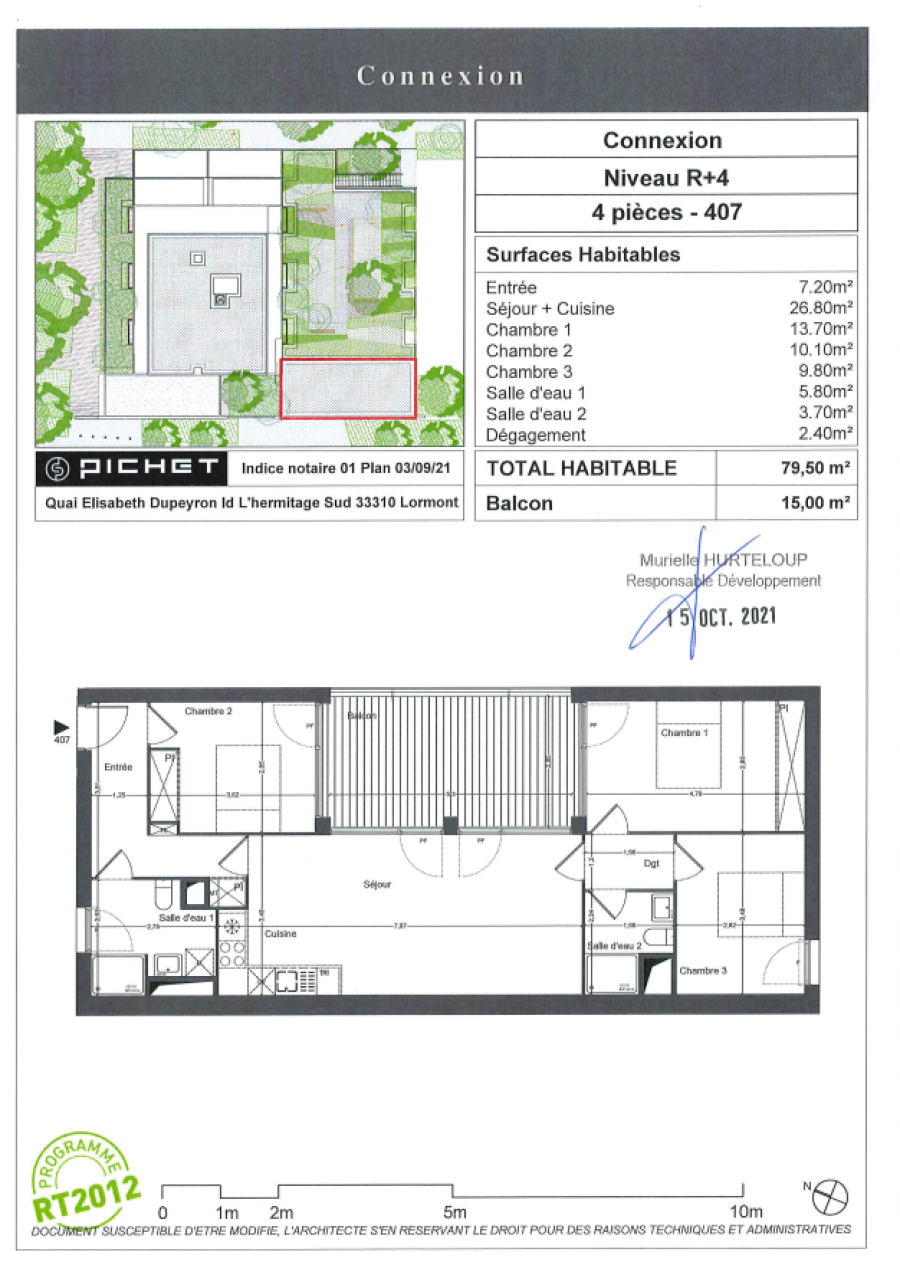 
																																							4 pièces - 
																																						4ème étage - 82m² - 988,70 € - Photo #5