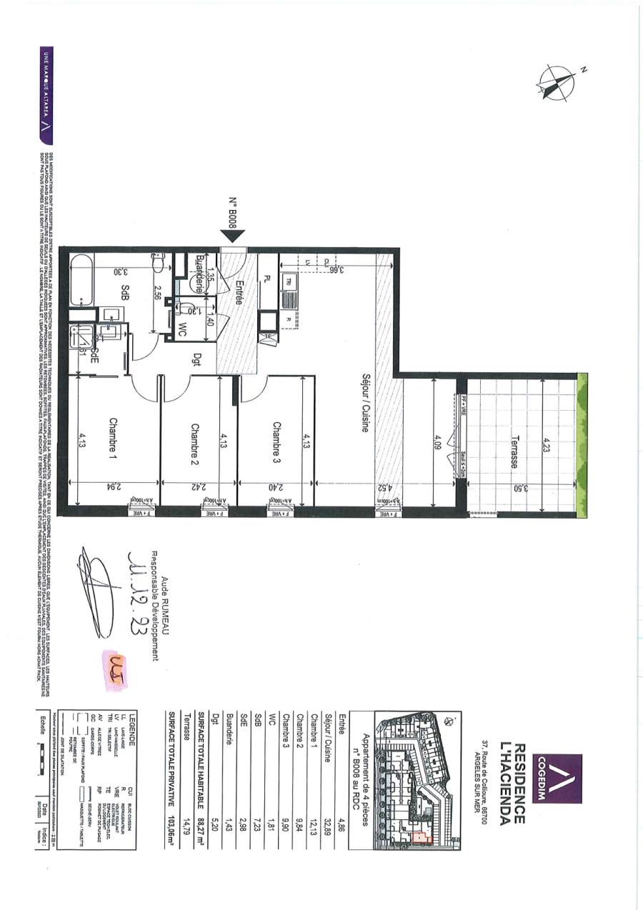 
																																							4 pièces - 
																																						RDC - 88m² - 993,96 € - Photo #1