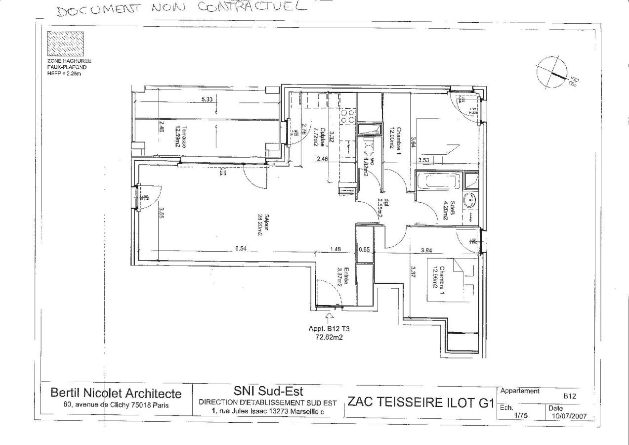 3 pièces - 1er étage - 72m² - 943,35 € - Photo #1