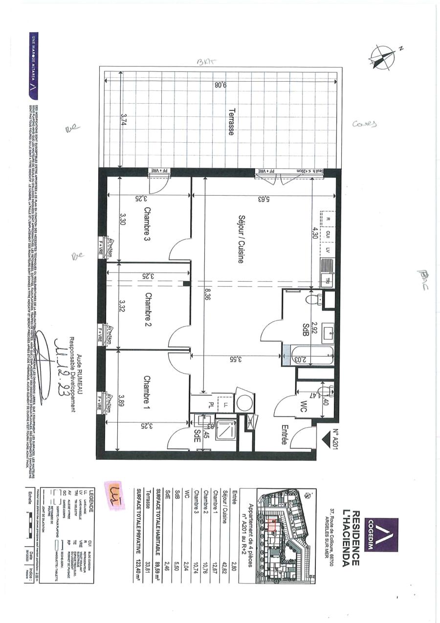 
																																							4 pièces - 
																																						2ème étage - 90m² - 1 020,64 € - Photo #1
