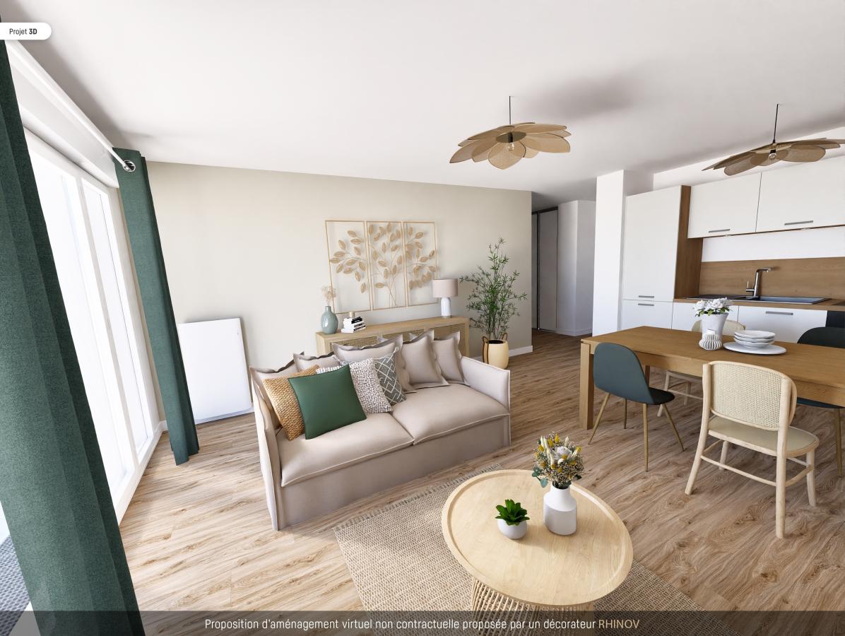 
																																							3 pièces - 
																																						2ème étage - 64m² - 790,98 € - Photo #5