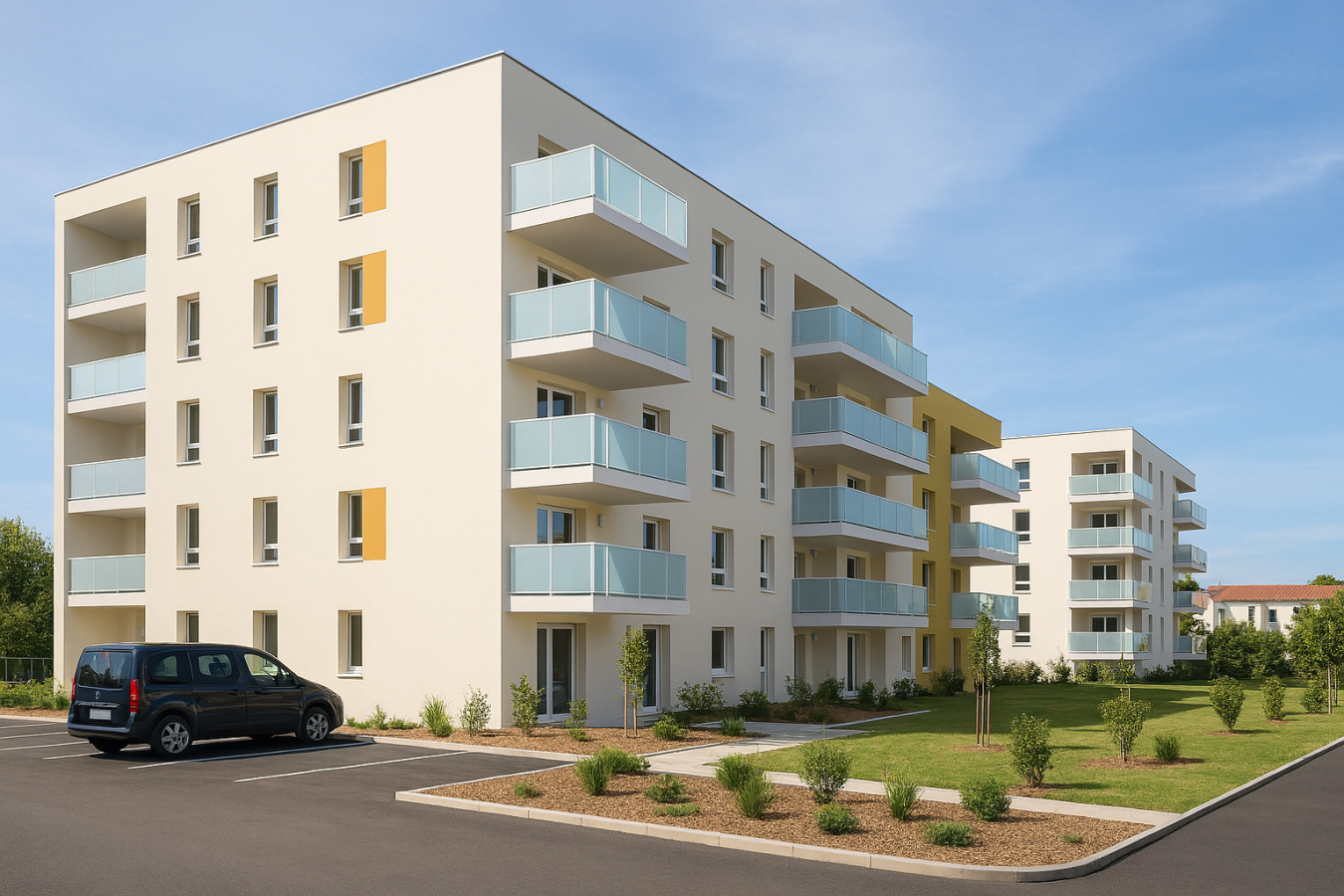 
																			2 pièces - 
																		1er étage - 47m² - 611,42 € - Photo #0