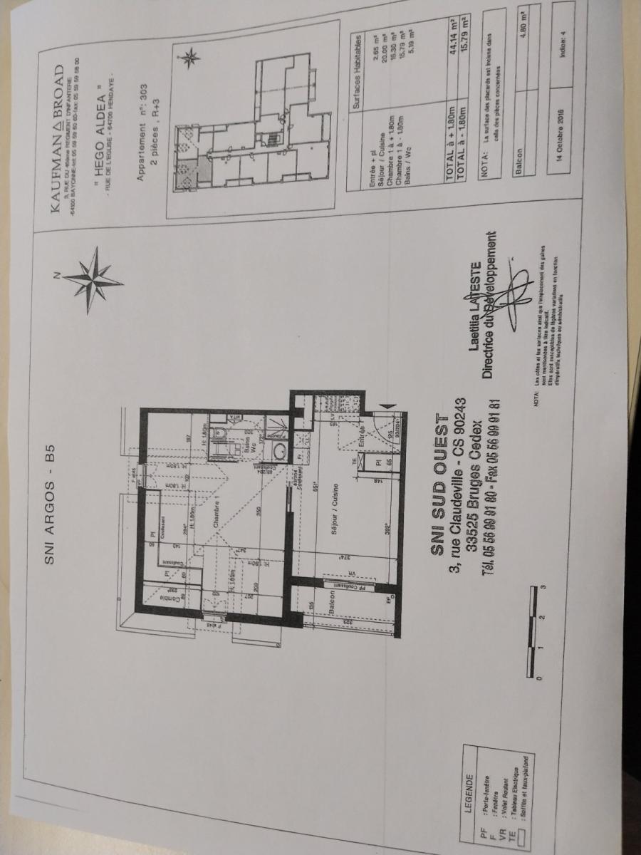 
																																							3 pièces - 
																																						2ème étage - 62m² - 760,75 € - Photo #1