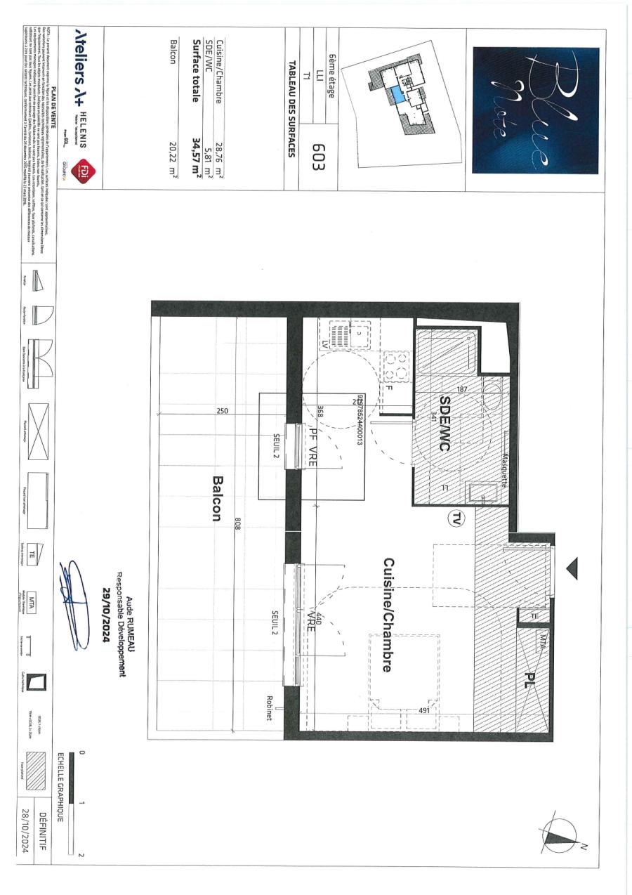 
																																							1 pièce - 
																																						6ème étage - 35m² - 580,87 € - Photo #1