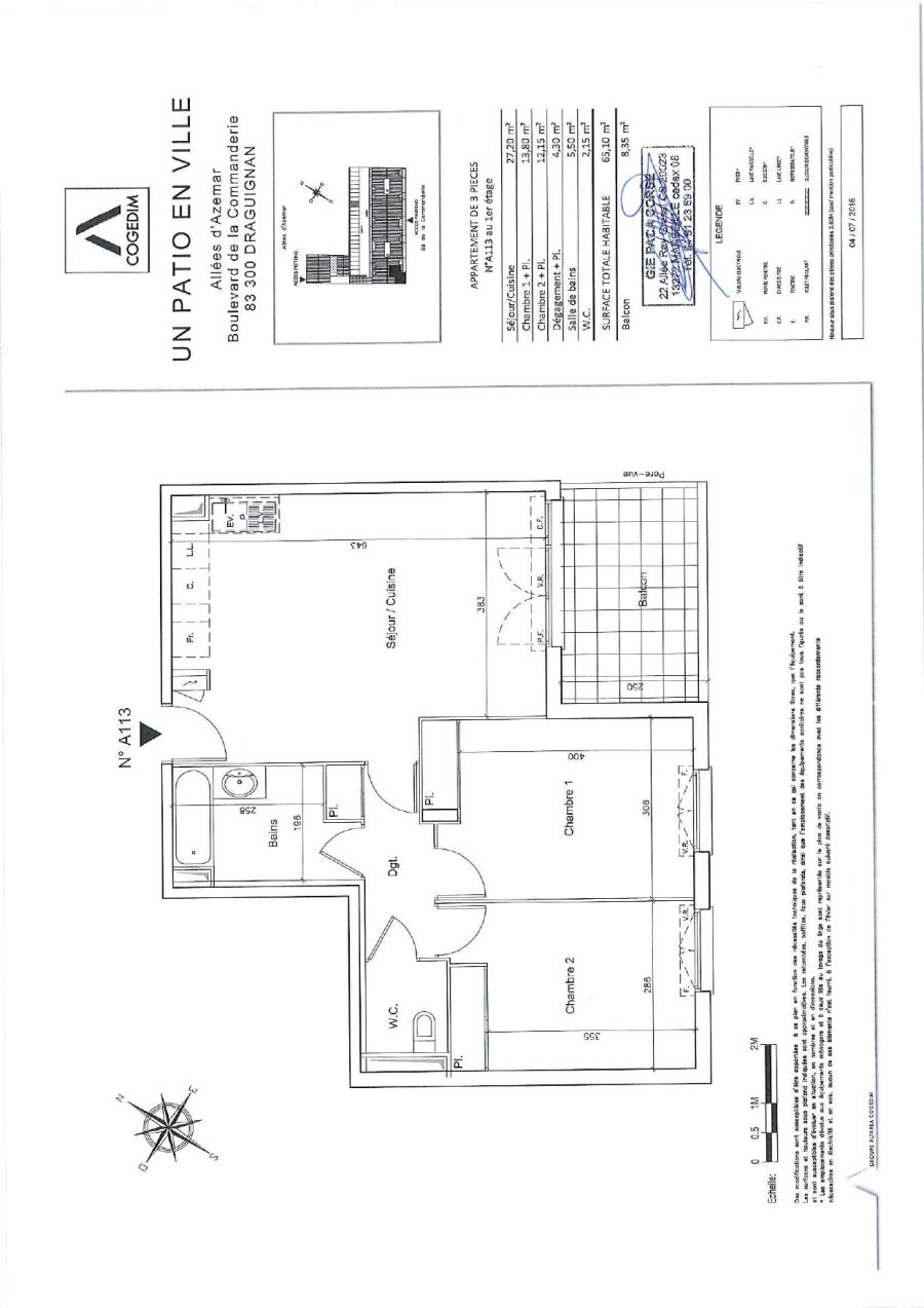 
																																							3 pièces - 
																																						1er étage - 65m² - 853,42 € - Photo #7