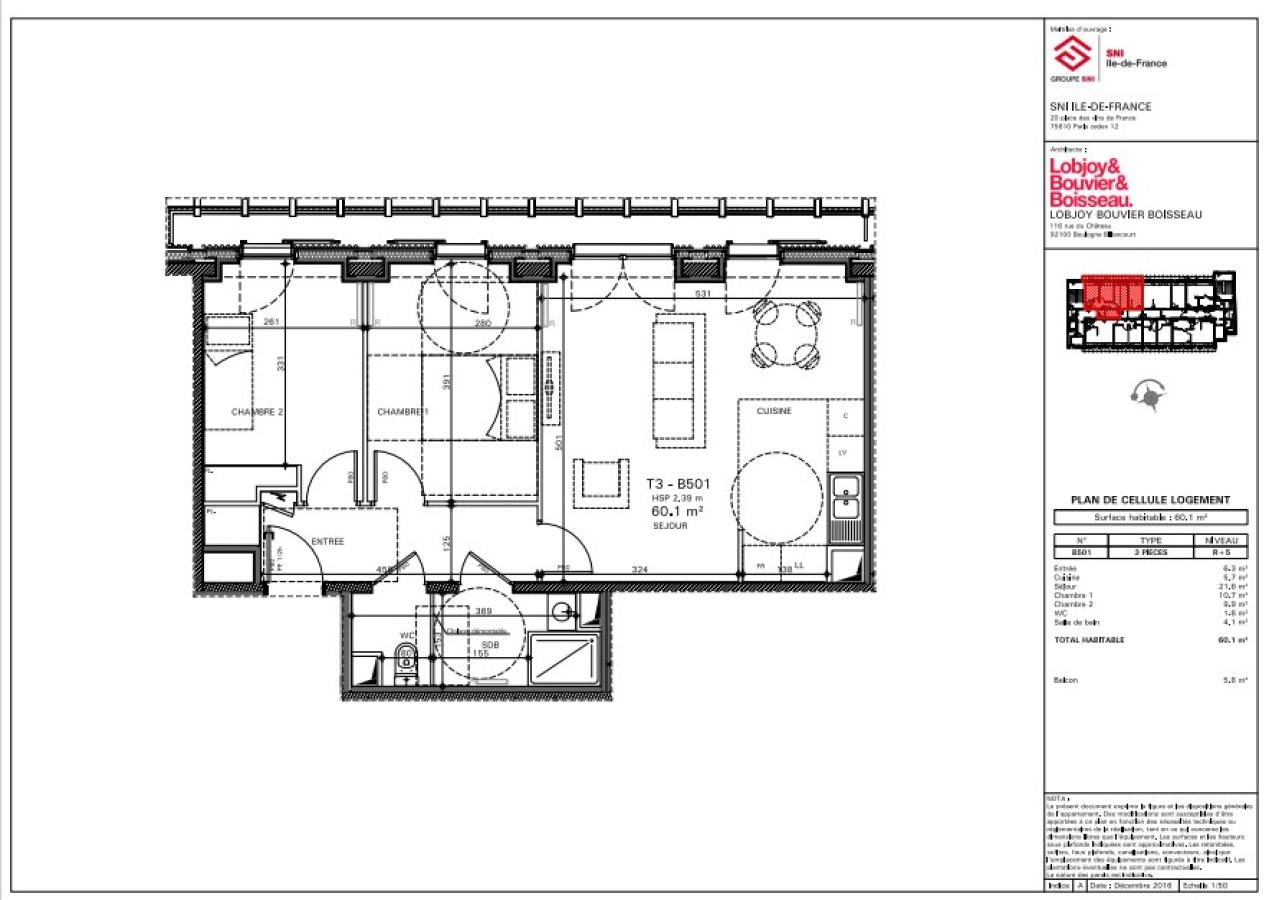 
																			4 pièces - 
																		4ème étage - 82m² - 1 820,52 € - Photo #6