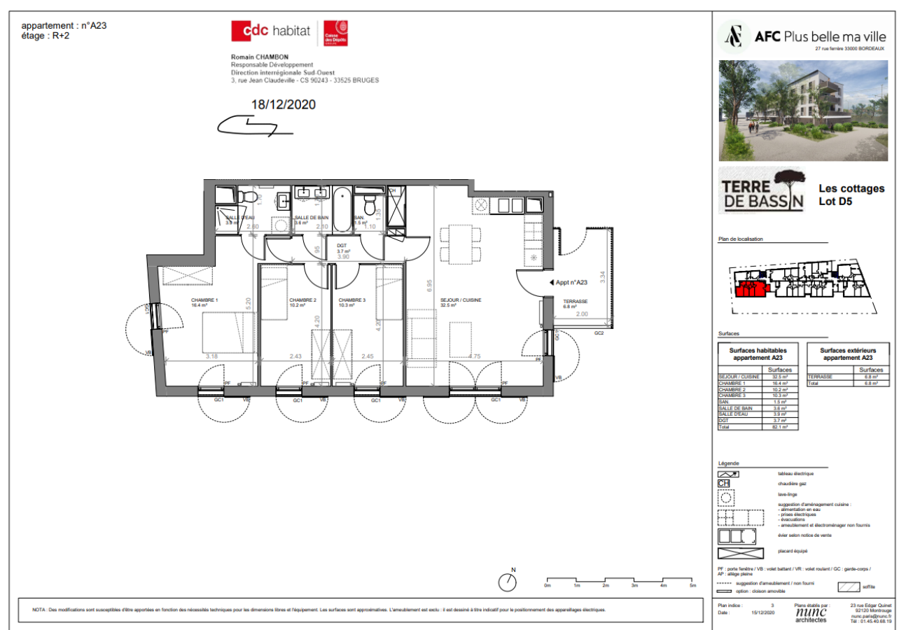 
																			4 pièces - 
																		2ème étage - 81m² - 998,42 € - Photo #6