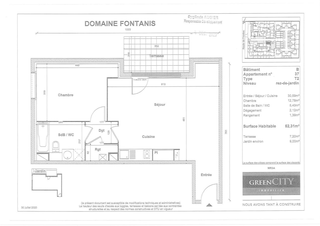 
																																							2 pièces – 
																																						RDC – 52m² - 600,72 € - Photo #7