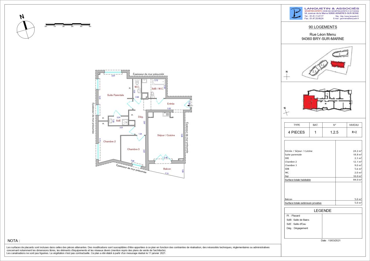 
																			4 pièces - 
																		2ème étage - 84m² - 1 548,82 € - Photo #0
