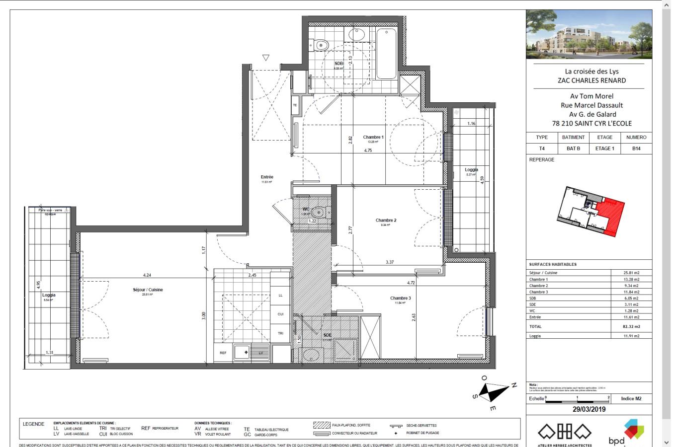 4 pièces - 1er étage - 82m² photo 7
