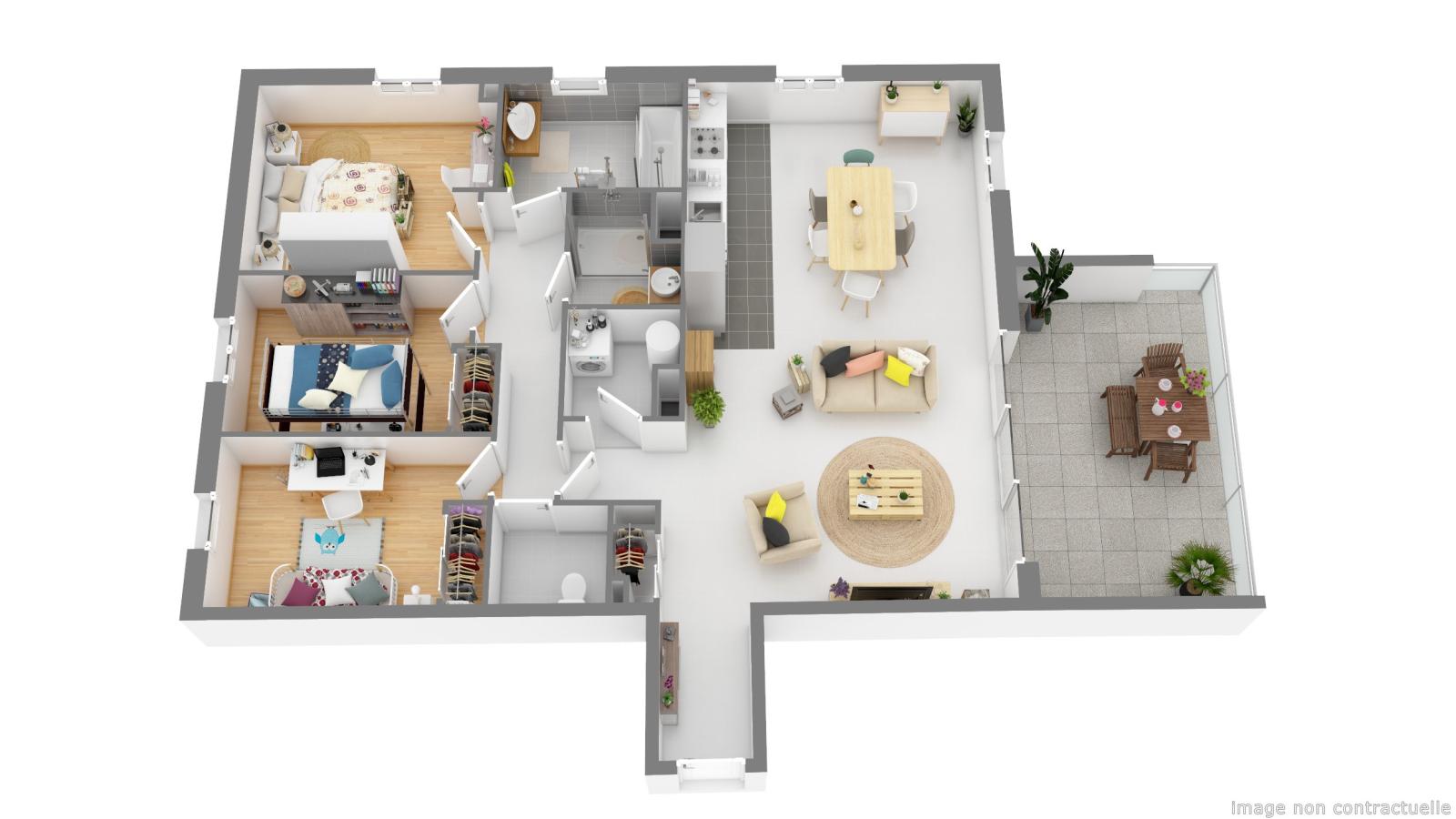 
																			4 pièces - 
																		2ème étage - 92m² - 1 044,55 € - Photo #0