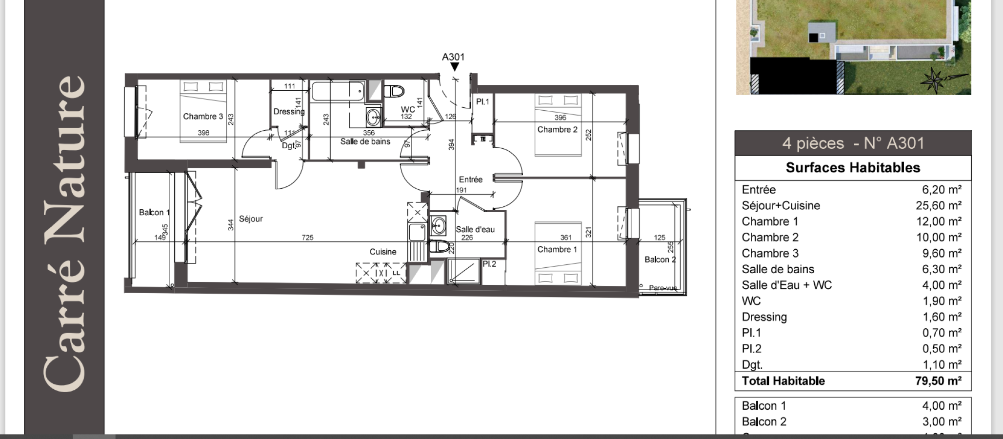 4 pièces - 3ème étage - 80m² - 1 157,31 € - Photo #0