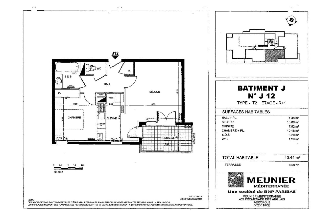 
																																							2 pièces - 
																																						1er étage - 43m² - 868,31 € - Photo #1